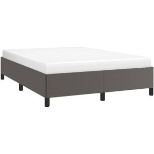 VidaXL Bedframe Kunstleer Grijs 140x190 cm