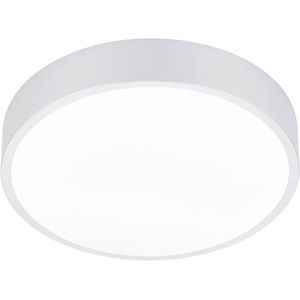 LED Plafondlamp - Plafondverlichting - Trion Wilson - 28W - Aanpasbare Kleur - Dimbaar - Rond - Mat Wit - Aluminium