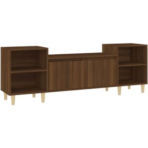 vidaXL-Tv-meubel-160x35x55-cm-bewerkt-hout-bruin-eikenkleur