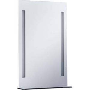 The Living Store LED Spiegel - 60 x 80 cm - IP44 - Aluminium - Glas