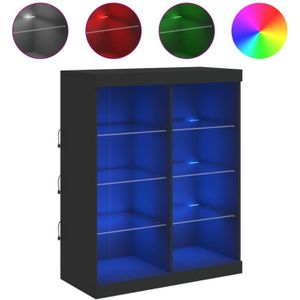 vidaXL-Dressoir-met-LED-verlichting-81x37x100-cm-zwart
