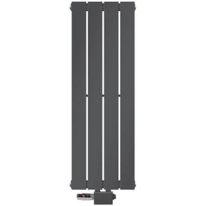 Paneelradiator enkel laags 30x90cm antraciet met universele aansluitset ML-Design