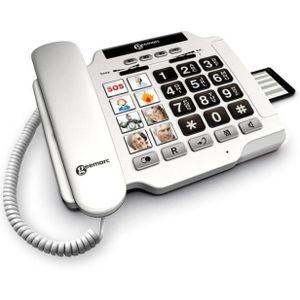 Geemarc PhotoPhone 100 - Vaste telefoon - Geluidsversterking - Wit