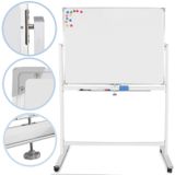 Jago- Whiteboard- magneetbord met alu frame- 110x75 cm, magnetisch, draaibaar