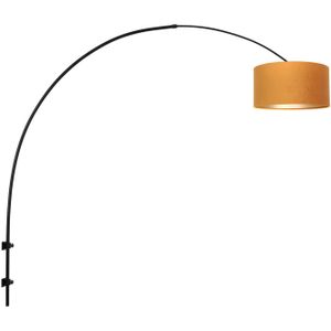 Steinhauer Sparkled Light wandlamp zwart met goud verstelbaar