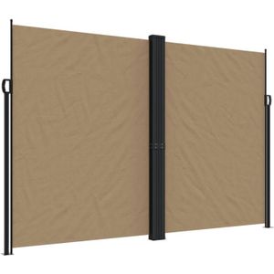 vidaXL Windscherm uittrekbaar 220x600 cm taupe