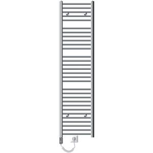 ECD Germany Badkamerradiator elektrisch met verwarmingselement 1200W - 400 x 1800 mm - wit - recht met zijaansluiting