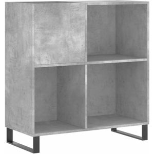 vidaXL-Platenkast-84,5x38x89-cm-bewerkt-hout-betongrijs
