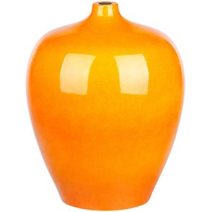 Beliani TERRASA - Bloemenvaas - Oranje - Terracotta