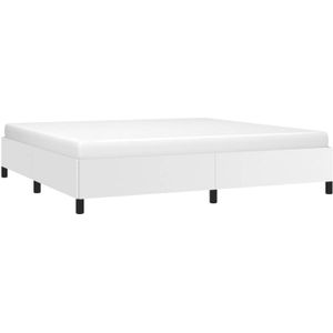 vidaXL-Bedframe-kunstleer-wit-200x200-cm