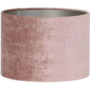 Light and Living lampenkap - roze - textiel - 2240755