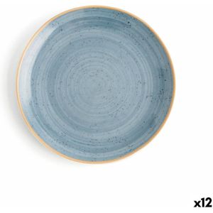 Eetbord Ariane Terra Blauw Keramisch Ø 21 cm (12 Stuks)