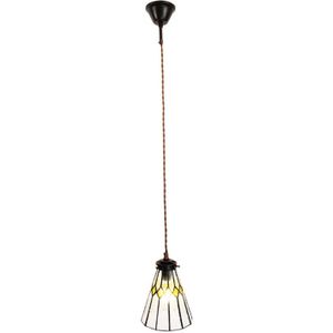 Clayre & Eef Transparente Hanglamp Tiffany Ø 15*115 cm E14/max 1*40W 5LL-6194