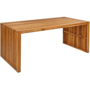 Beliani SULZANO - Eettafel-Lichte houtkleur-Acaciahout