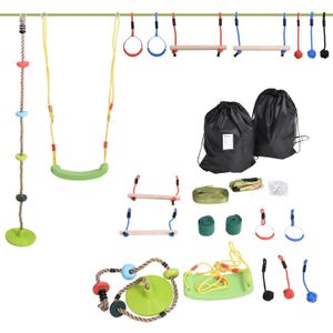 Ninja Slackline Set - Speelgoed - Buitenspeelgoed - Kinderen - Tuin - 5-12 jaar