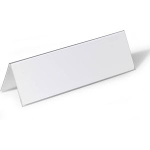 Durable tafelnaambord - 10,5/21 x 29,7 cm - Transparant - 25 stuks