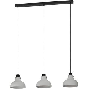 EGLO Matlock Hanglamp - E27 - 90 cm - Grijs/Zwart - Staal