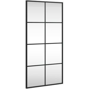 vidaXL-Wandspiegel-rechthoekig-40x80-cm-ijzer-zwart