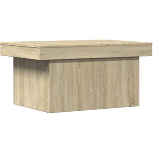 vidaXL Salontafel 80x55x40 cm bewerkt hout sonoma eikenkleurig