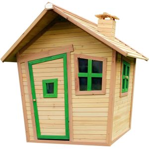 AXI Alice Speelhuis van FSC hout Speelhuisje voor de tuin / buiten in bruin & groen