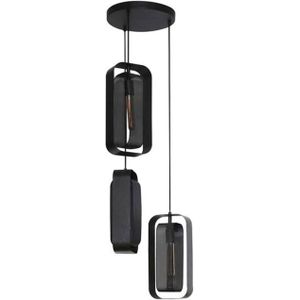 Hoyz Collection - Hanglamp 3L Mesh Rotate - Artic Zwart