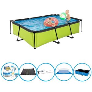EXIT Zwembad Lime - Frame Pool 300x200x65 cm - Zwembad Combi Deal