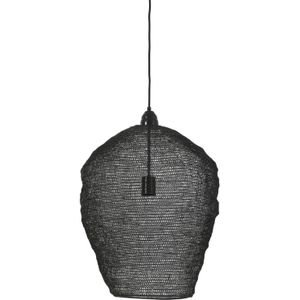 Light & Living - Hanglamp NIKKI - Ø45x60cm - Zwart