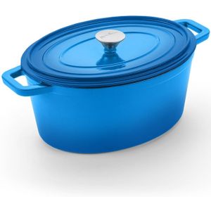 Rosmarino Gietijzeren Ovale Pan - Blauw - 31 cm