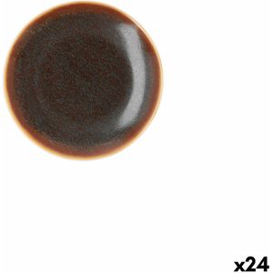 Platt tallrik Ariane Decor Keramisch Bruin (Ø 15 cm) (24 Stuks)