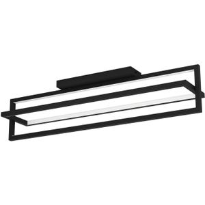 EGLO Siberia Plafondlamp - LED - 78 cm - Zwart/Wit - Dimbaar - Instelbaar wit licht