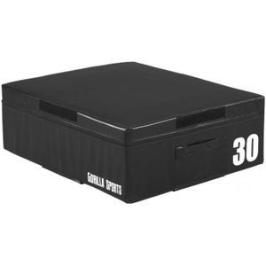 Gorilla Sports Plyo Box - 30 cm - Zwart - PVC - Jump box