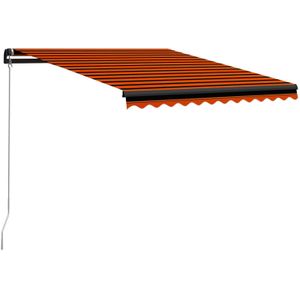 vidaXL-Luifel-handmatig-uittrekbaar-300x250-cm-oranje-en-bruin