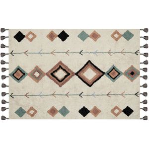 ESKISEHIR - Laagpolig vloerkleed - Multicolor - 140 x 200 cm - Katoen