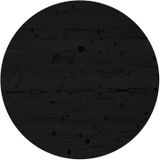 vidaXL-Tafelblad-rond-Ø70x3-cm-massief-grenenhout-zwart