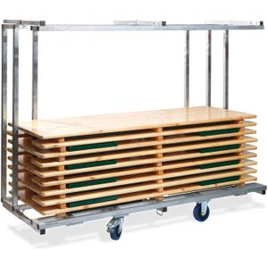 Bierset Trolley Professional, voor 10 complete biersets, 231,5x59-89x180,5cm (LxBxH), T90810