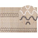 SOGUT - Jute vloerkleed - Beige - 140 x 200 cm - Jute