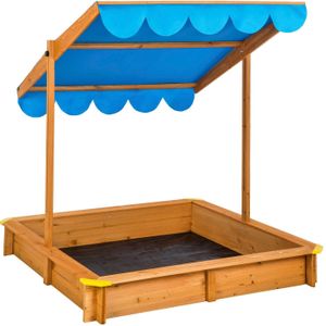 tectake® - Zandbak met verstelbaar dak - blauw