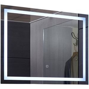 LED Badkamer spiegel 80x60 cm dimbaar, anticondensfunctie