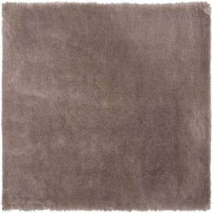 EVREN - Shaggy vloerkleed - Bruin - 200 x 200 cm - Polyester