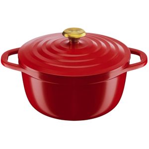 Tefal Air Braadpan - 24 cm - Rood - Lichtgewicht - 4.7L