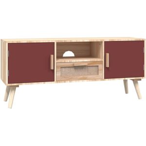 The Living Store Klassieke TV-meubel - 105 x 30 x 45 cm - Duurzaam bewerkt hout - Voldoende opbergruimte