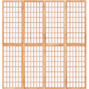 The Living Store Kamerscherm Japanse stijl - 160 x 170 cm - Massief vurenhout - Rijstpapier