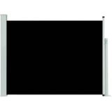 vidaXL Tuinscherm uittrekbaar 140x500 cm zwart