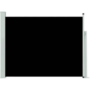 vidaXL Tuinscherm uittrekbaar 140x500 cm zwart