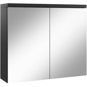 Badplaats Spiegelkast Toledo 80 x 20 x 60 cm - mat zwart