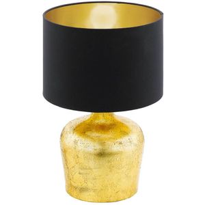 EGLO Manalba Tafellamp - E27 - 38 cm - Goud/Zwart