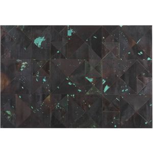 ATALAN - Laagpolig vloerkleed - Bruin - 160 x 230 cm - Koeienhuid leer