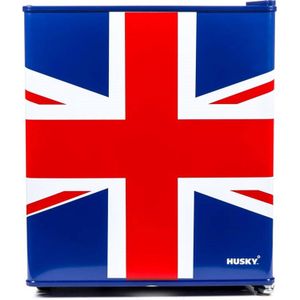 Husky KK50-278-NL-HU - Mini Koelkast - Engelse Vlag - Verenigd Koninkrijk - 43 Liter - Retro