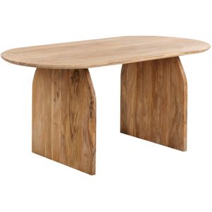 Beliani SKYE - Eettafel-Lichte houtkleur-Acaciahout