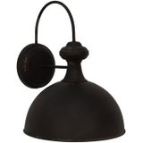 Clayre & Eef Wandlamp 44x35x44 cm Zwart Ijzer Muurlamp Zwart Muurlamp